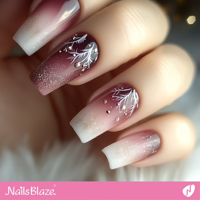 Classy Ombre Nails for Winter | Winter Ombre Nails - NB6735