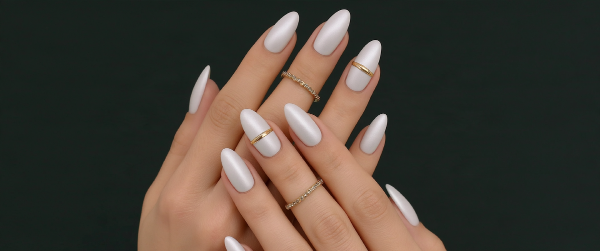 Cloud Dancer Satin Nails