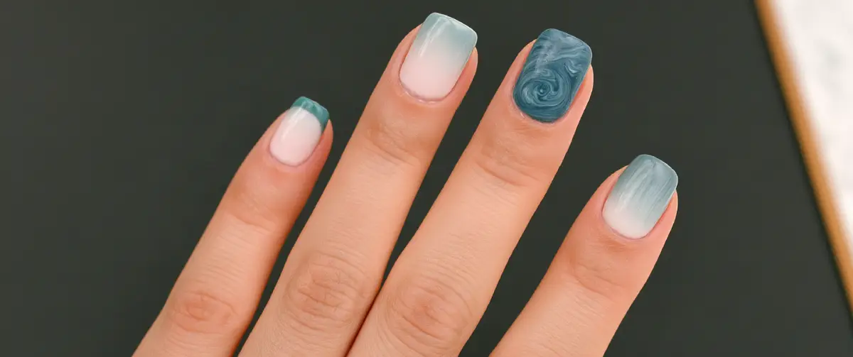 Cloud dancer by Occasion bridal nail styling