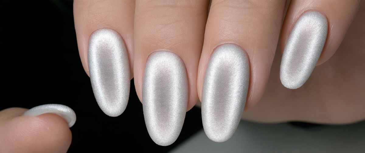 Cloud Dancer Velvet Cat-Eye