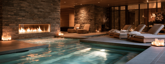 Spa thermal circuit and relaxing wellness retreat