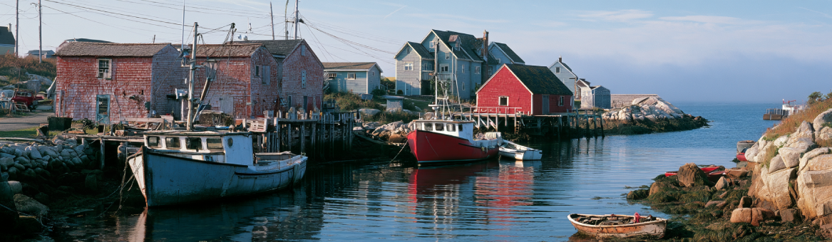 Historic coastal Atlantic fishing harbour