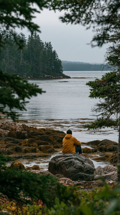 High tide harbour in Atlantic Canada