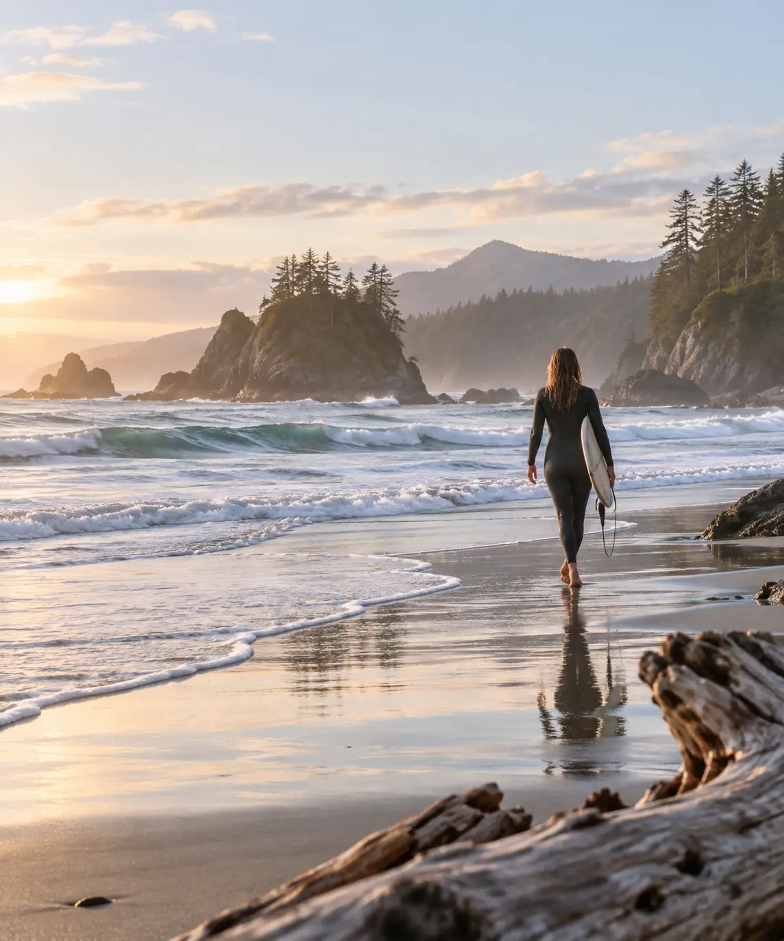 Coastal Reset at the Pacific ocean