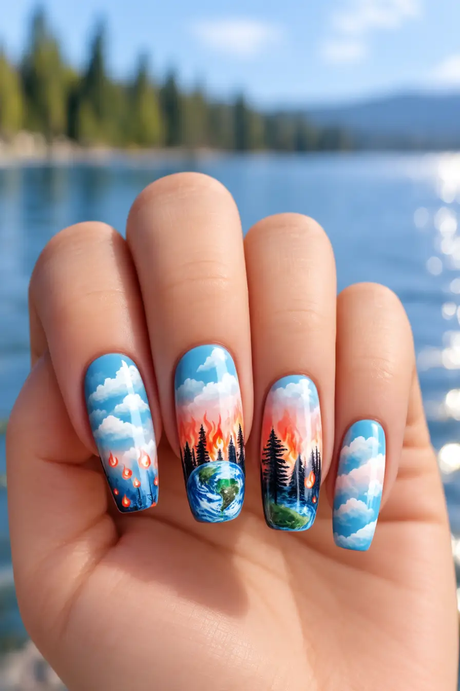Environment nail art inspiration