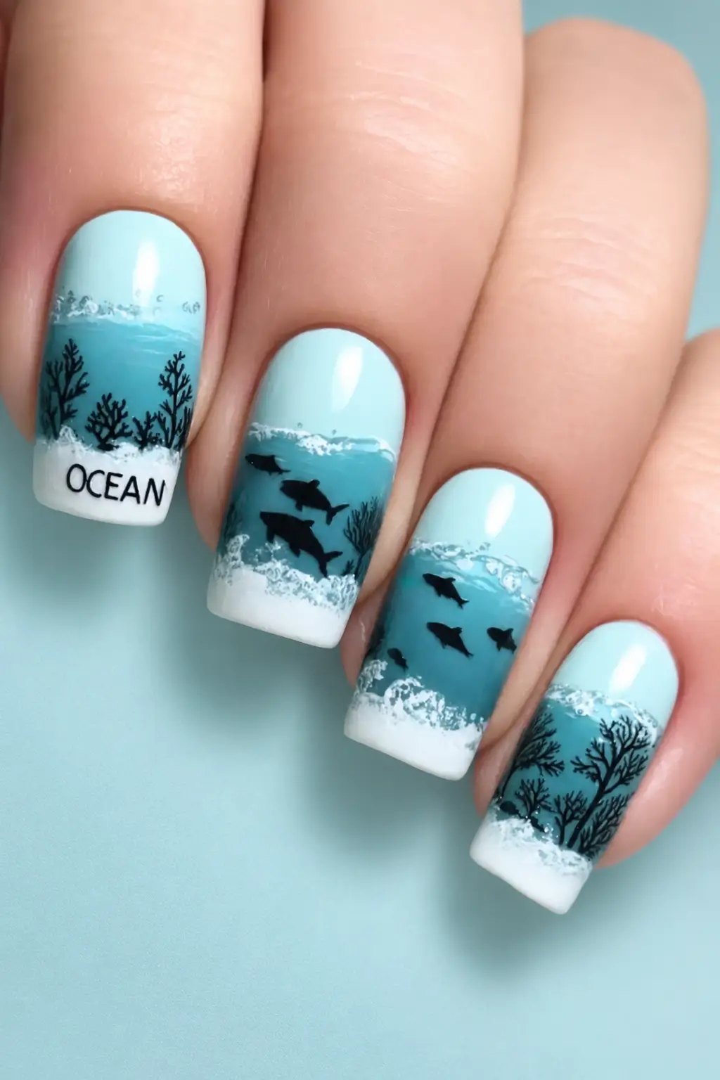 Marine Life Nails