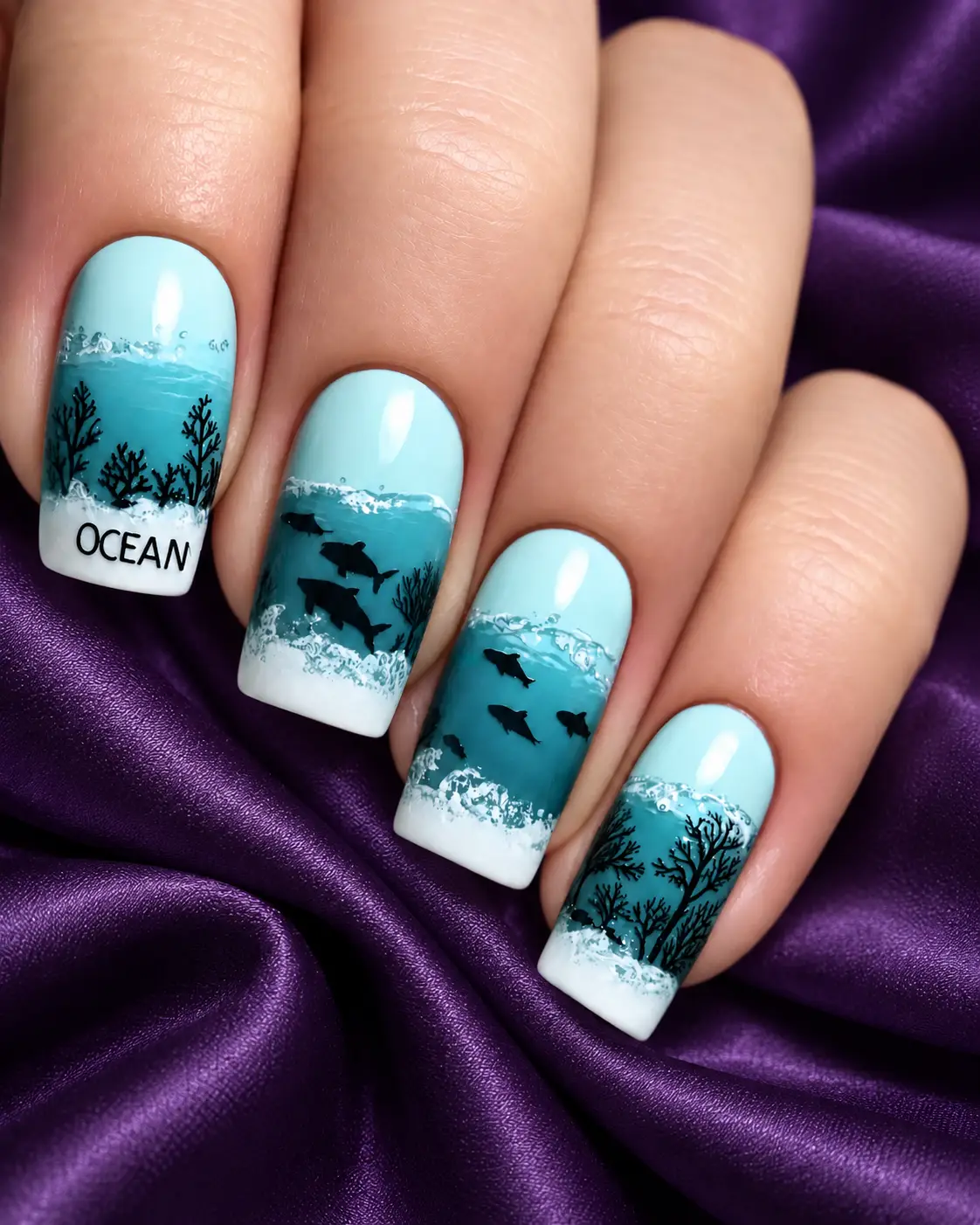 Marine Life Nails
