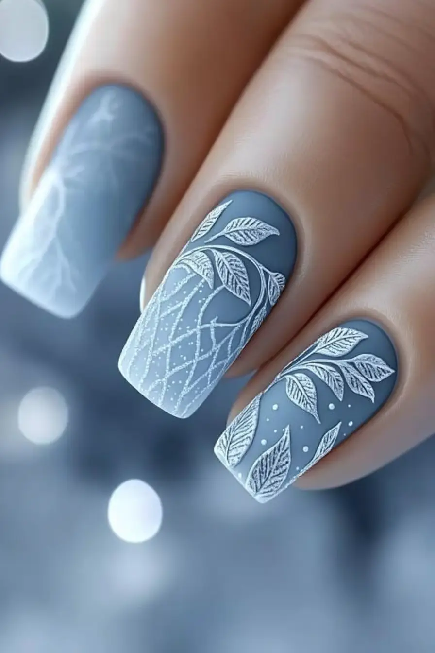 Nature-inspired nail art inspiration