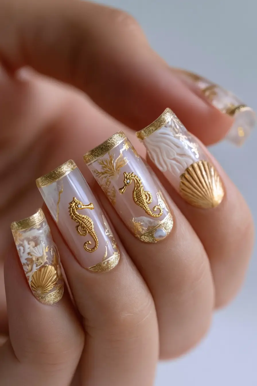 Ocean and sea nail art inspiration