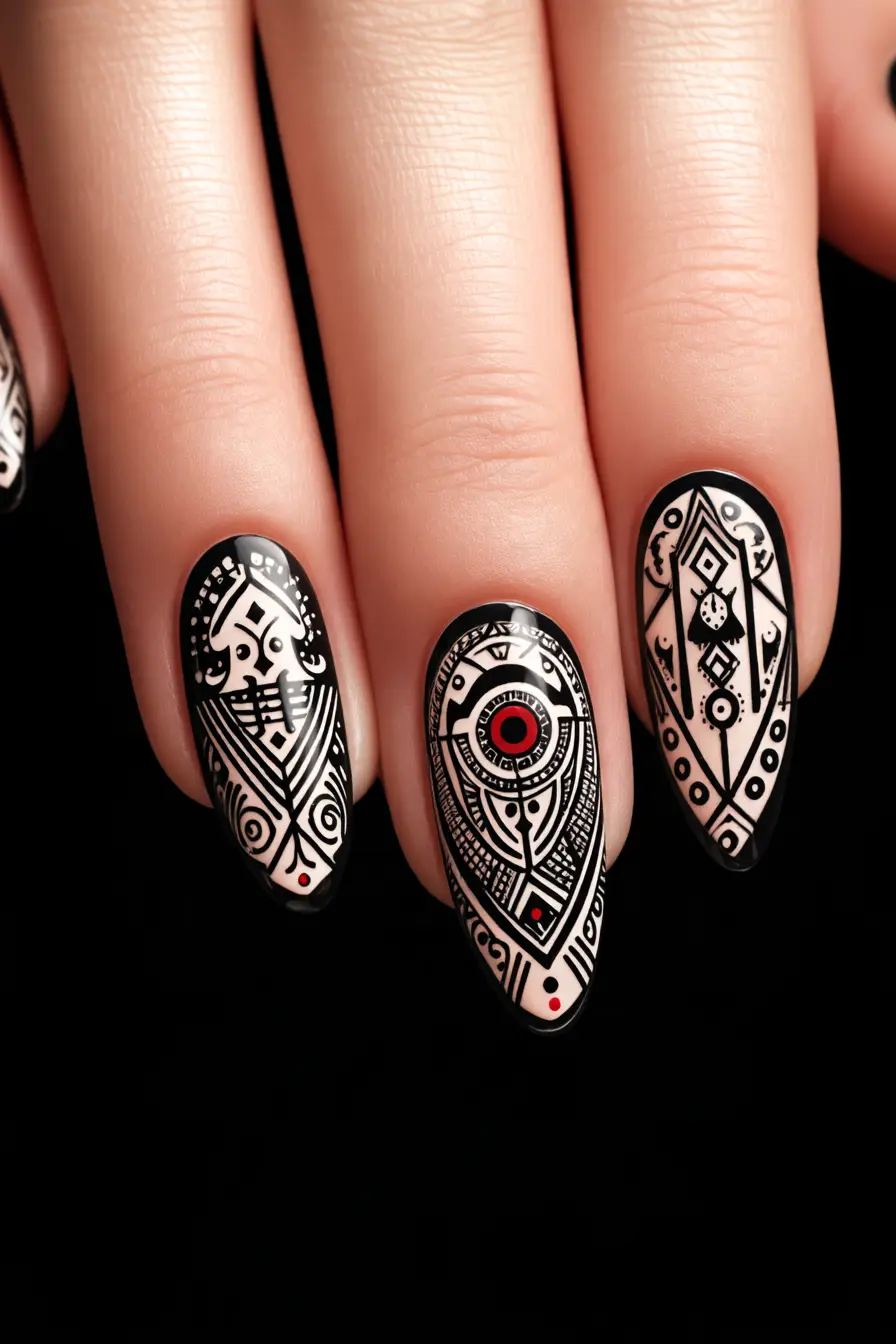 Ojibwe nail art inspiration