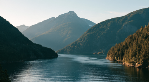 Expansive alpine peaks and coastal headlands